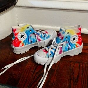 Tie Dye Rainbow Converse sneakers size 7
